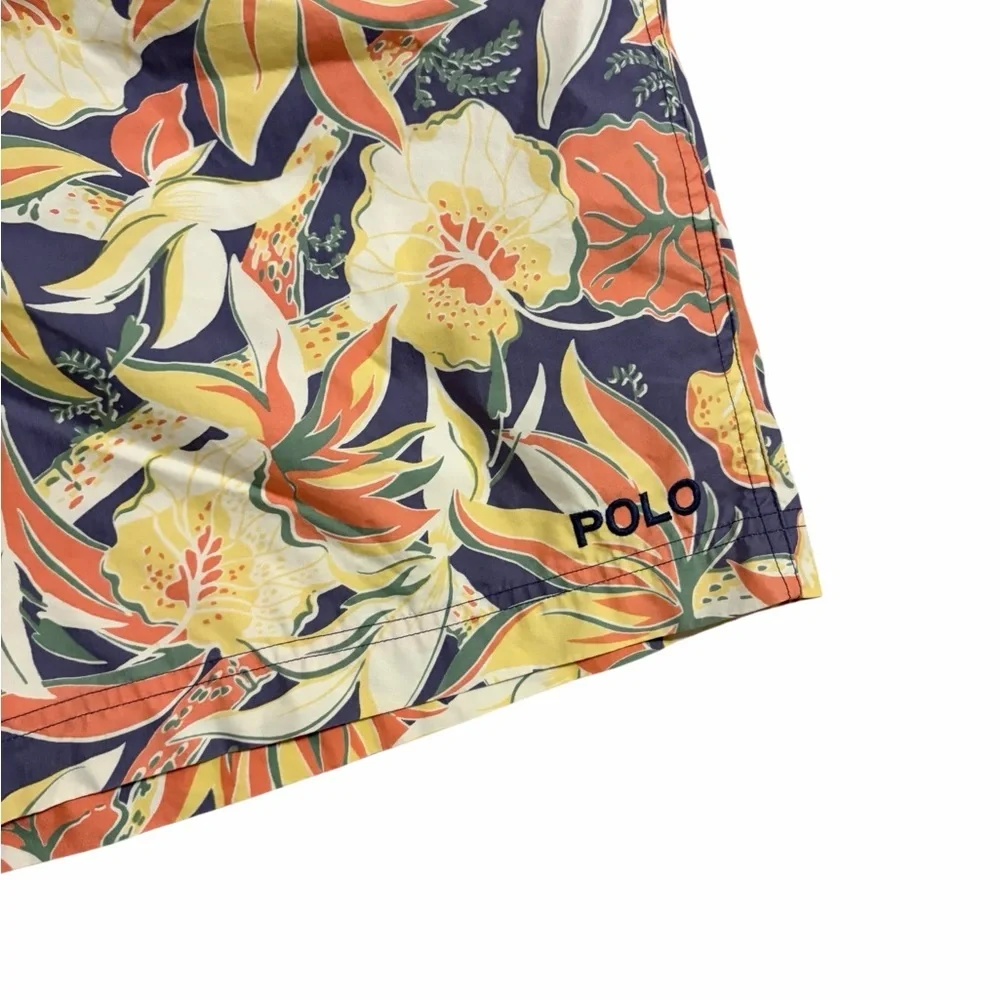vintage 90s POLO SPORT Ralph Lauren Swim Trunks Bathing Suit‎ Mens 2XL Floral